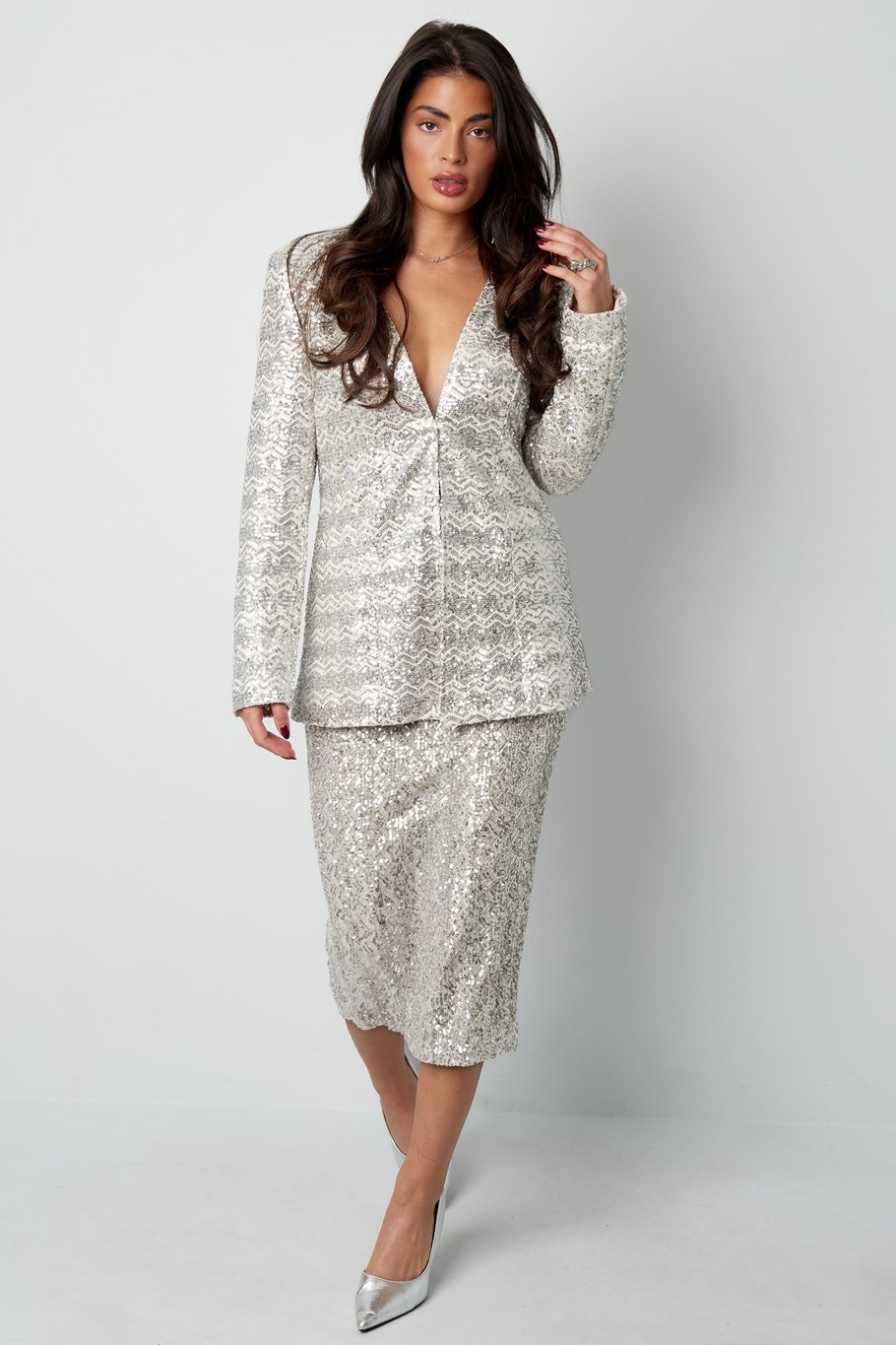 Glitter blazer - black h5Picture5